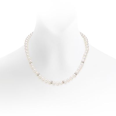 Aria Diamond and Pearl Necklace-ANWRWG0266-1