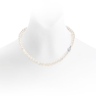 Sonatina Diamond and Pearl Necklace-ANWRWG0267-1