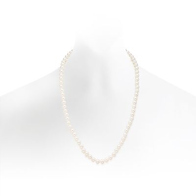 Matinee Length Akoya Pearl Necklace with 18ct Gold Clasp-1