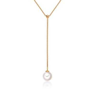 Akoya Pearl Lariat in Rose Gold-APWRRG1161-1