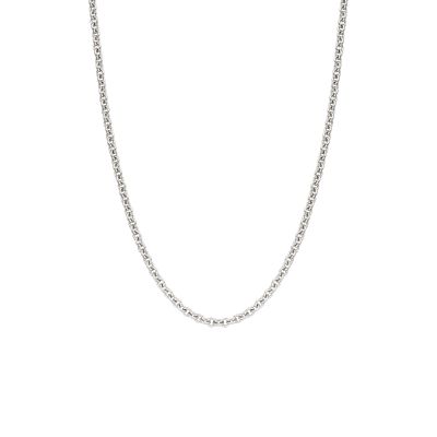 18 Carat White Gold Trace Chain 1.6mm Width-CHVARWG1080-1