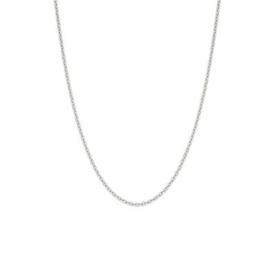 18 Carat White Gold Trace Chain 1mm Width-1