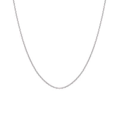 18 Carat White Gold Close Filed Trace Chain 1.5mm Width-1