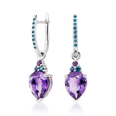 Blue Diamond Leverbacks with Astral Lagoon Drops-EAAMWG1125-1