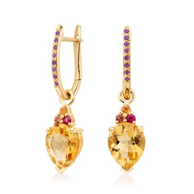 Pink Diamond Leverbacks with Astral Blaze Drops-EACTYG1126-1