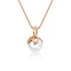 Entwined Pearl Pendant with Rose Gold Chain-PEVARRG1184-1