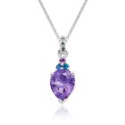 Astral Lagoon Pear Drop Pendant in White Gold-PEVARWG1123-1