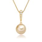 Mythologie Golden Dewdrop Pearl Pendant in Yellow Gold-SPVARYG1391-1