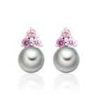 Astral Dawn Studs in White Gold with Tahitian Pearls-TEGRWG1397-1