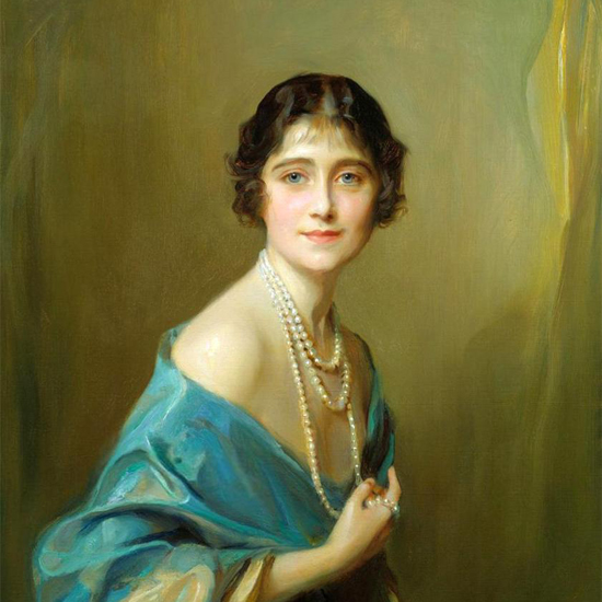 Queen Elizabeth The Queen Mother, portrait by Philip Alexius de László - 1925