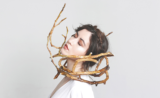 The Twining Wood Neck Piece by Danya Xie