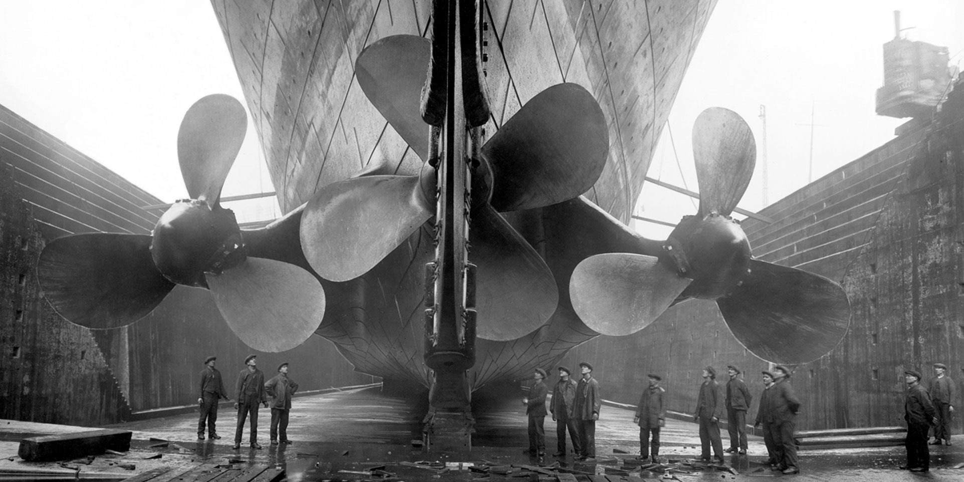 Titanic in dry dock c.1911