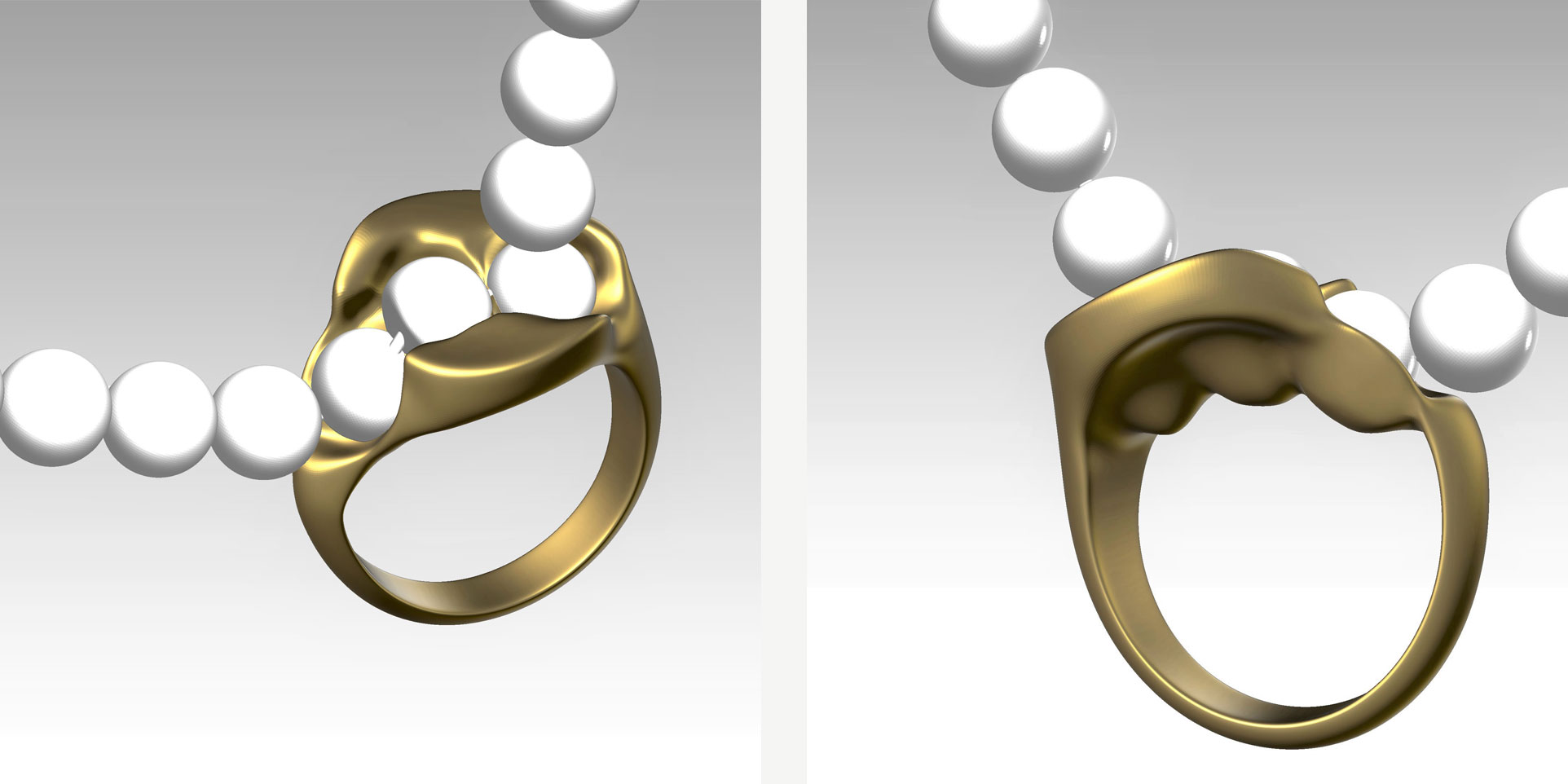 Zak Sheinman pearl and rings